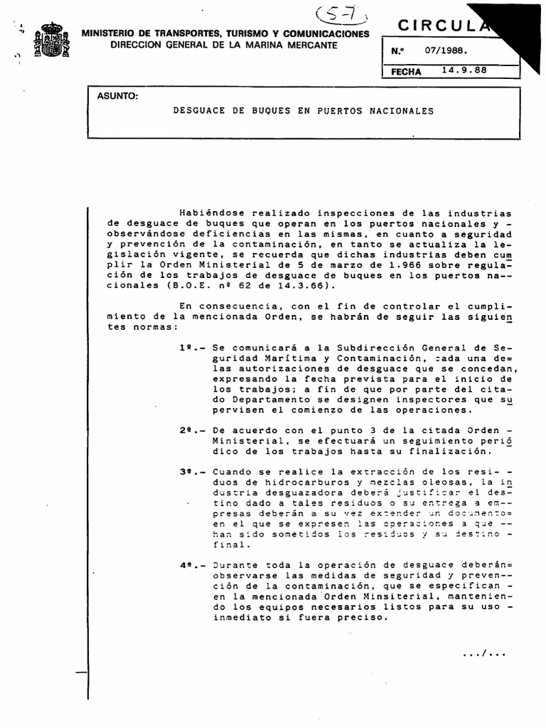 Circular 07-1998 | PDF