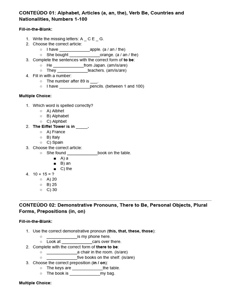 English Language Basics Workbook | PDF | Plural | Language Families