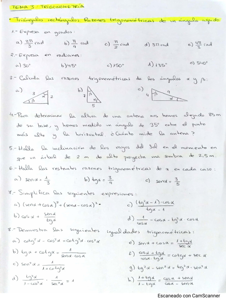 Ejercicios Tema 3 | PDF