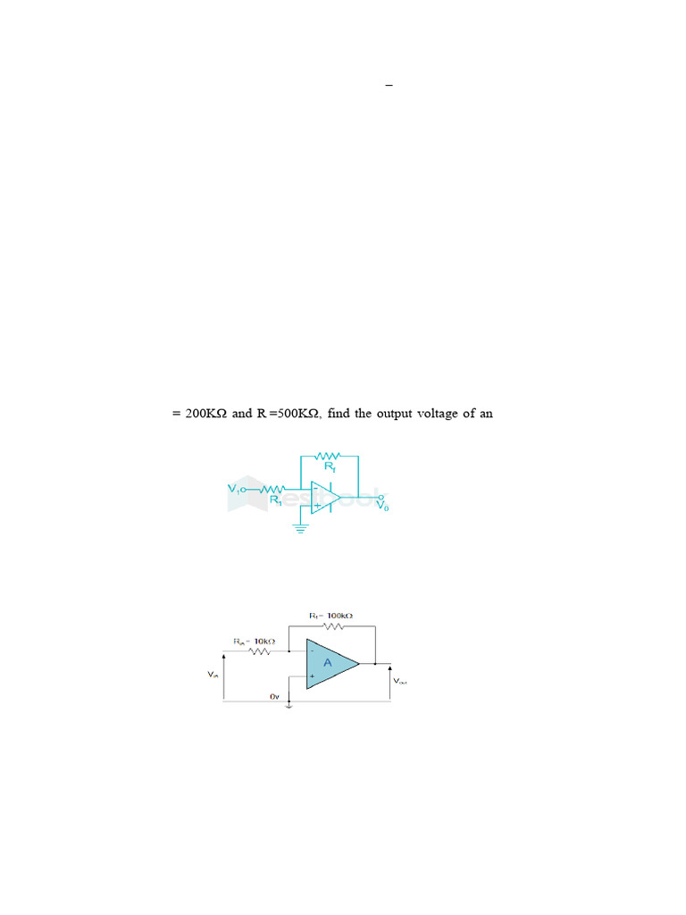 Analog Circuits Exam Paper - Winter 2022 | PDF | Operational Amplifier ...