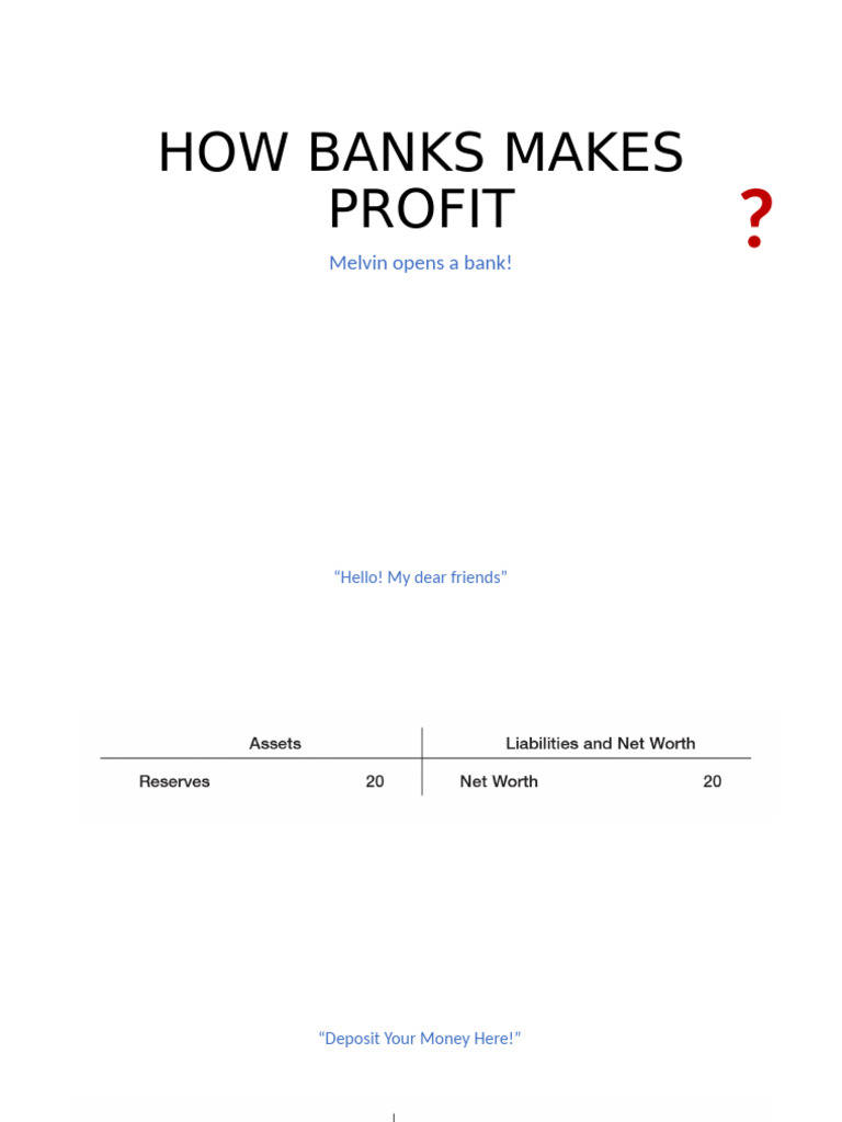 How Banks Make Profit | PDF