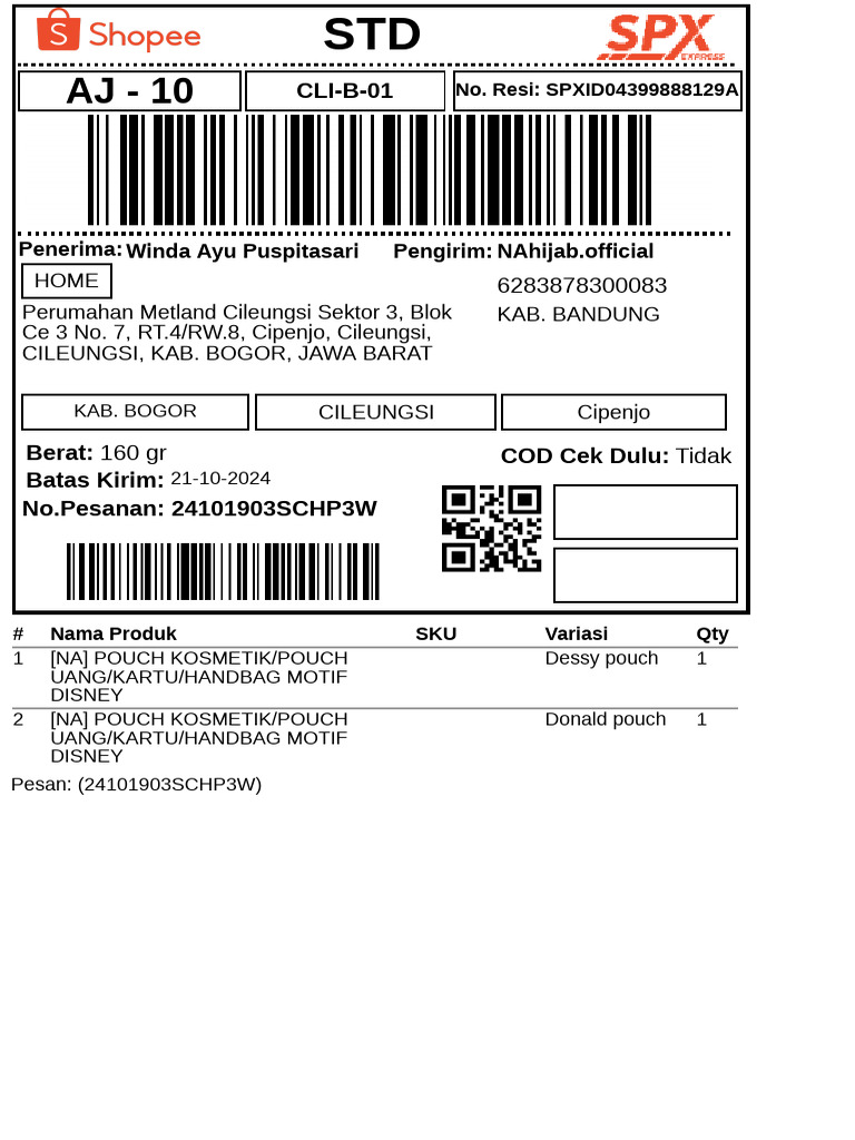Label Pengiriman-136 | PDF