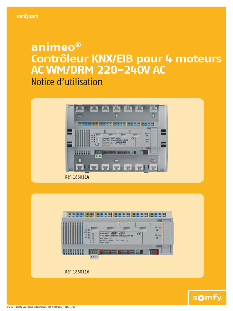 Contrôleur animeo KNX/EIB pour moteurs | PDF | Onde radio | Émetteur