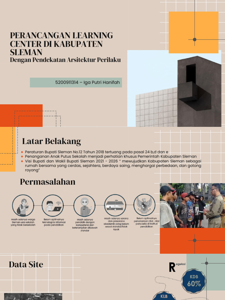 Desain Learning Center Sleman untuk Anak Putus Sekolah | PDF