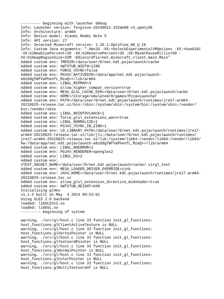 Latest Log | PDF | Shader | System Software