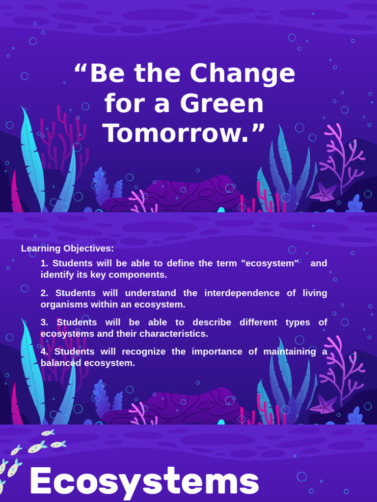 Understanding Ecosystems and Their Importance | PDF | Ecosystem | Coral ...