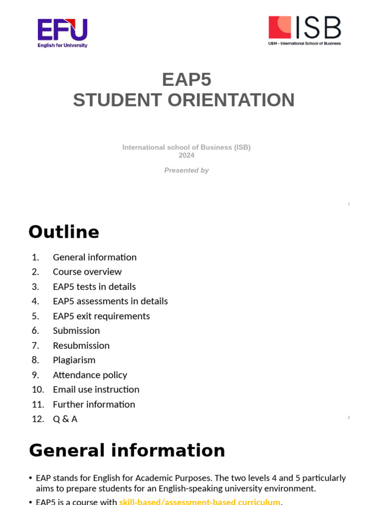 EAP5 Course Overview and Requirements | PDF | Plagiarism | Human ...