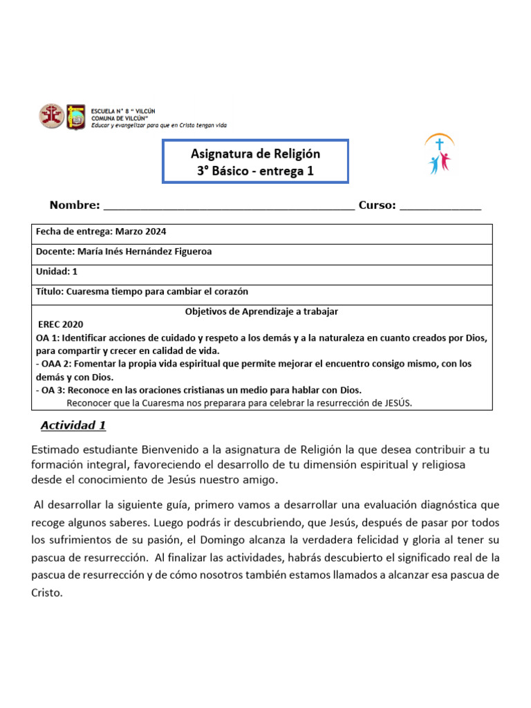 Cuaresma: Reflexiones y Actividades | PDF | Jesús | Pascua de Resurrección
