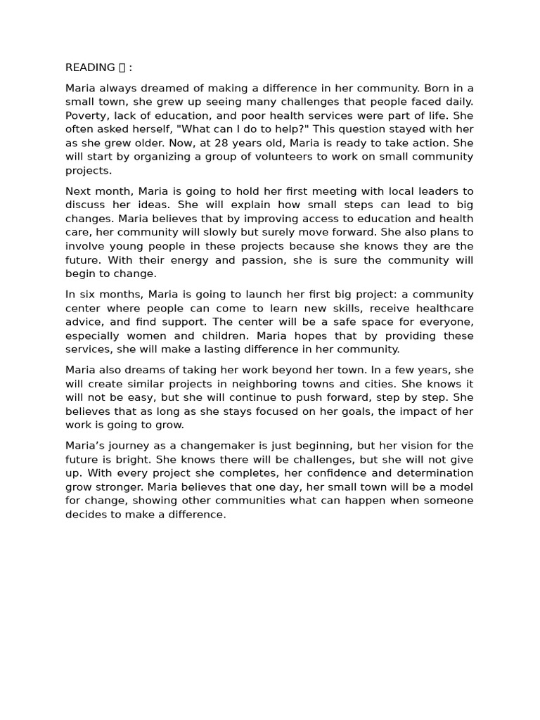 Reading Changemaker | PDF