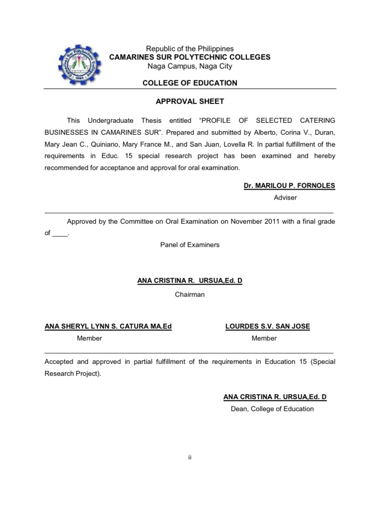 Sample acknowledgement statement image