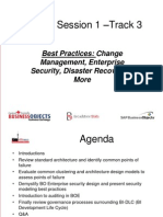 Best Practices - Change Management, Enterprise Security, Disaster Recovery & More