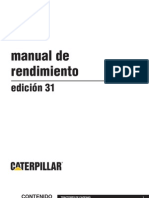 CAT. Manual de Rendimiento Ed. 31
