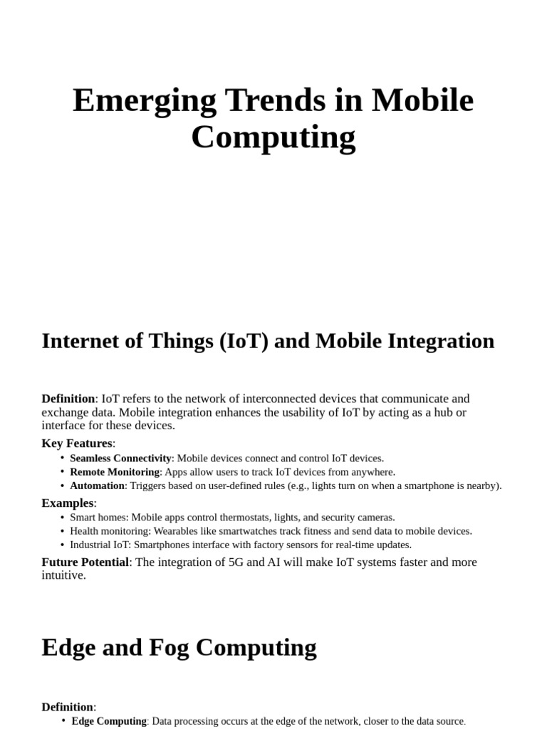 6 emerging trends in mobile computing pdf internet of things