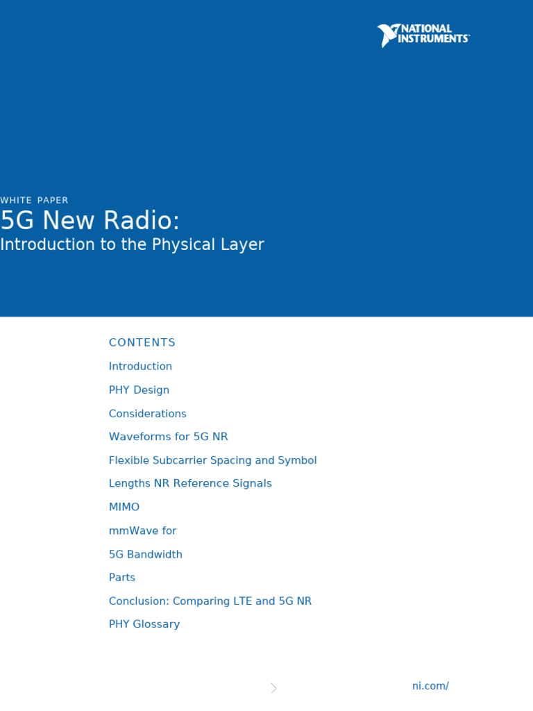 5G NR Physical Layer Overview | PDF | Orthogonal Frequency Division ...