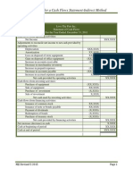 Indirect Method of Cash Flows Statement Directions