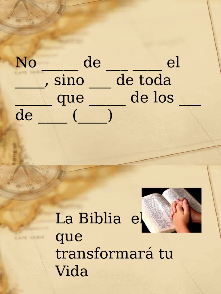 La Biblia el libro que transforma tu vida PDF Biblia