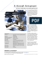 General Dynamics- GAU-19/A Aircraft Armament 12.7mm externally mounted gatling gun