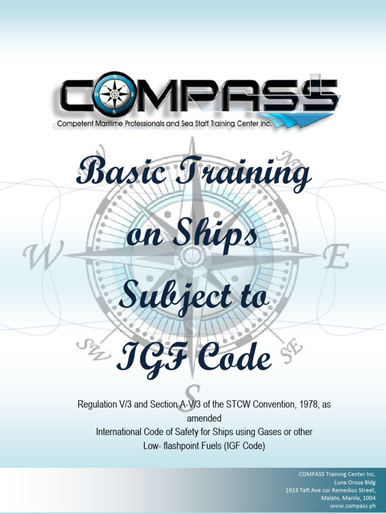 IGF Code Basic Training for Ships | PDF | Cryogenics | Liquefied ...