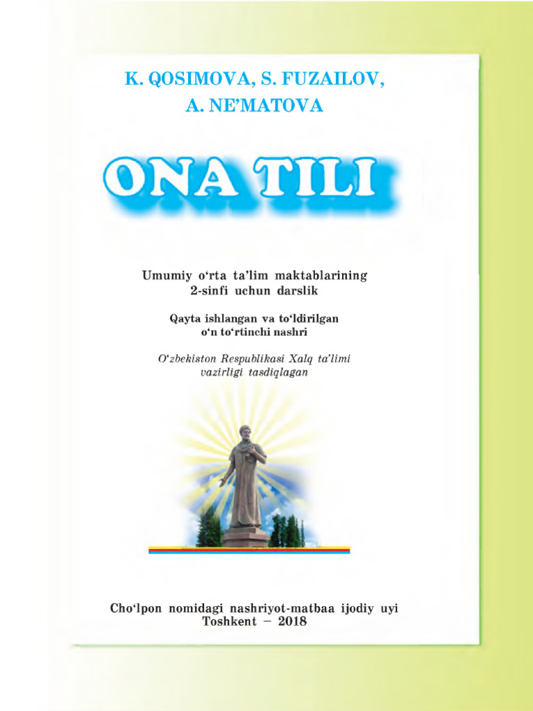 2 Sinf Ona Tili | PDF
