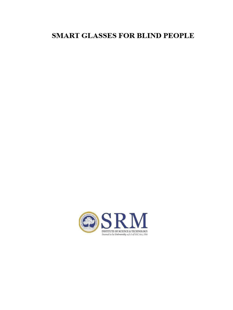 Smart Glasses for the Visually Impaired | PDF