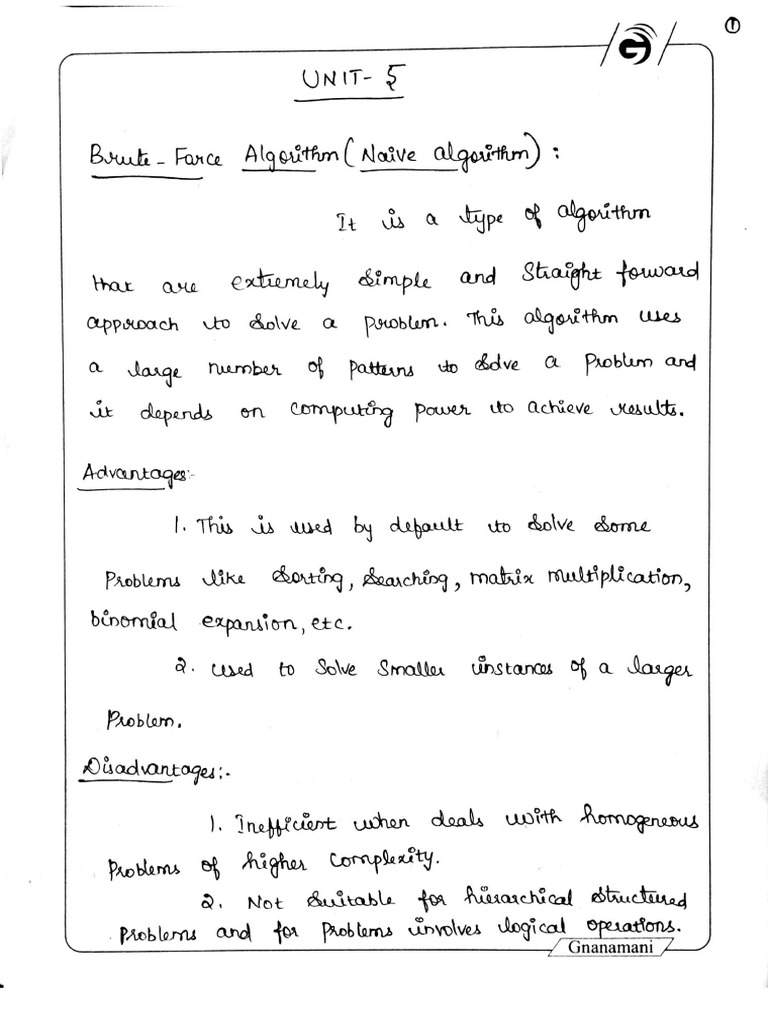 DS Unit - 5 Hand Written Notes | PDF