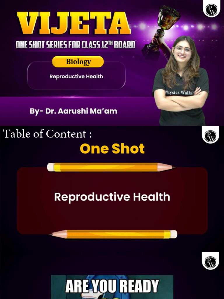 Reproductive Health Class Notes Vijeta 2025 Ldd Pdf