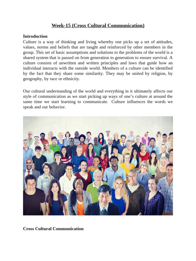 Cross Cultural Communication Insights | PDF | Communication | Cross ...