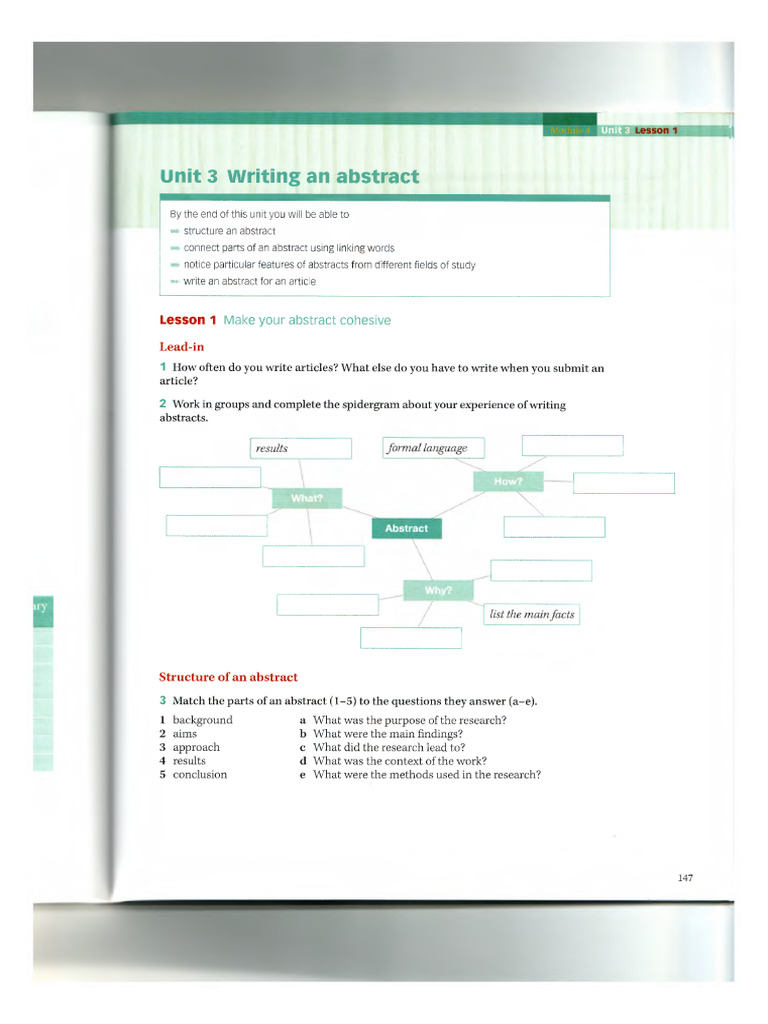 Writing an abstract (1) | PDF | Dyslexia | Science