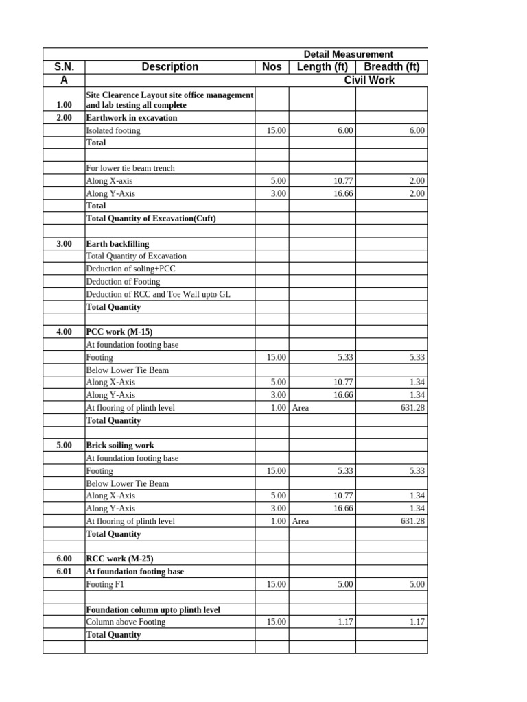 Quantity Estimate | PDF | Building Technology | Architectural Design