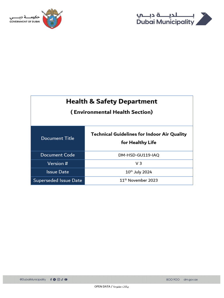 Indoor Air Quality Technical Guidelines | PDF | Ventilation ...