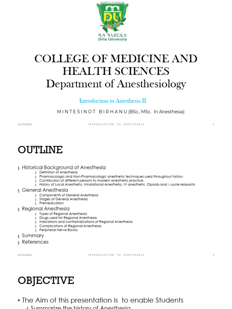 Introduction To Anesthesia Overview Pdf Anesthesia Brainstem