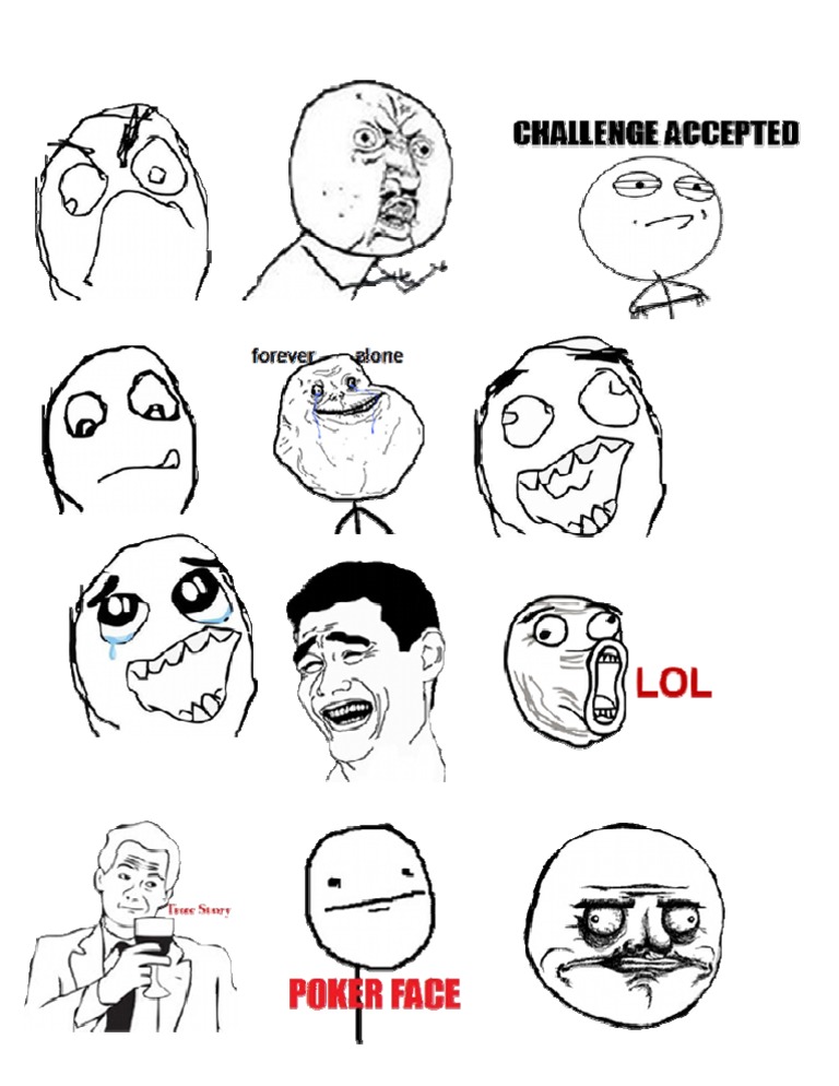 Rage Faces | PDF | Home & Garden