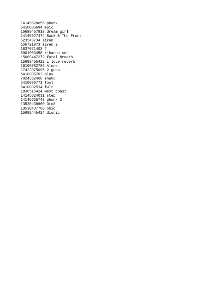 Audio Id | PDF