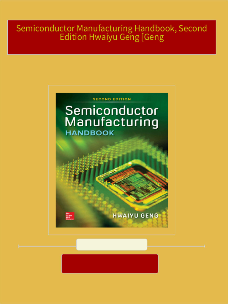 Semiconductor Manufacturing Handbook | McGraw-Hill Education
