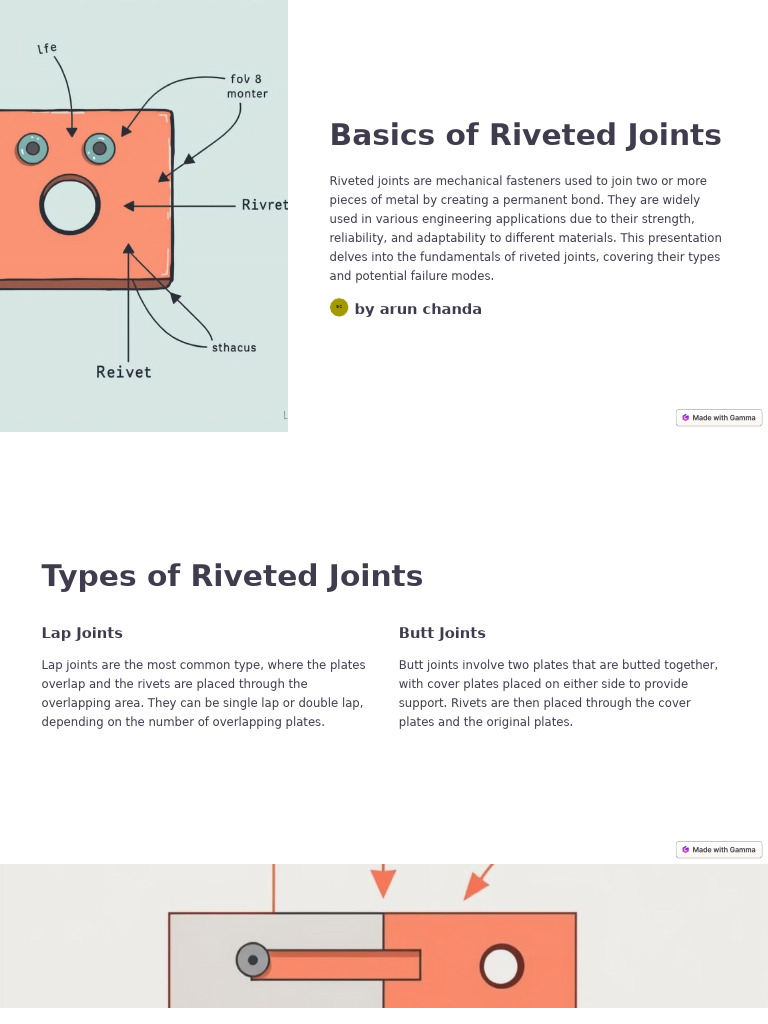 Riveted Joints for Engineers | PDF | Stress (Mechanics) | Rivet