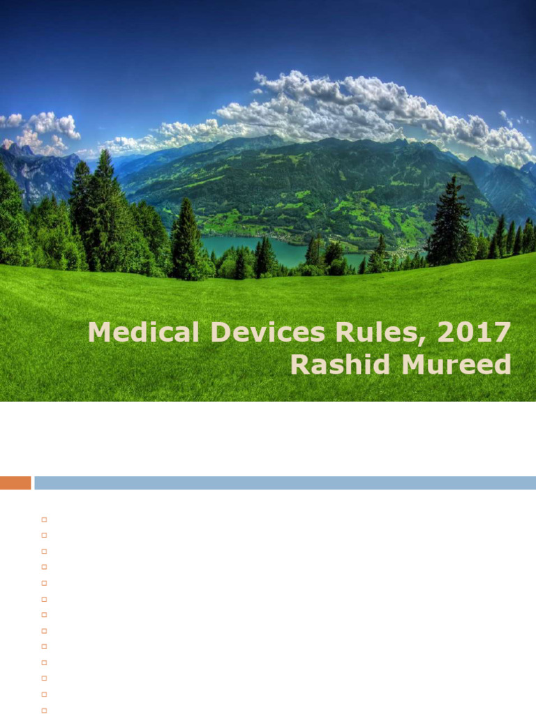 Pakistan Medical Devices Rules 2017 | PDF | Medical Device | Medicine