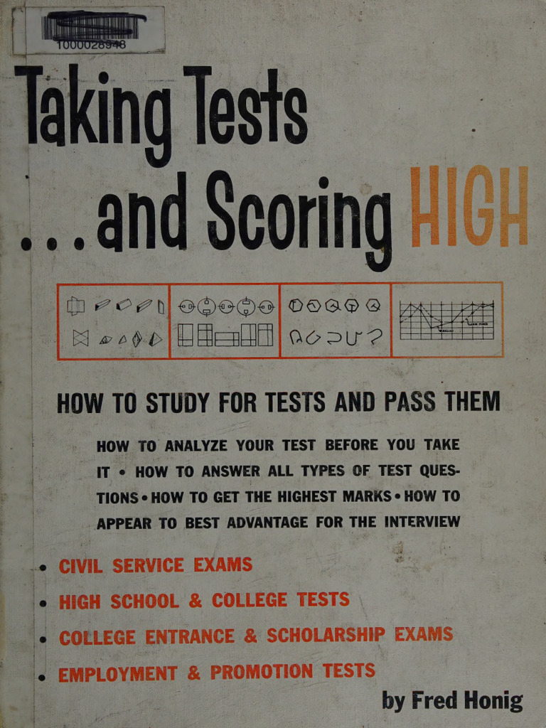 2e Taking Tests and Scoring High - Fred Honig | PDF | Vocabulary ...