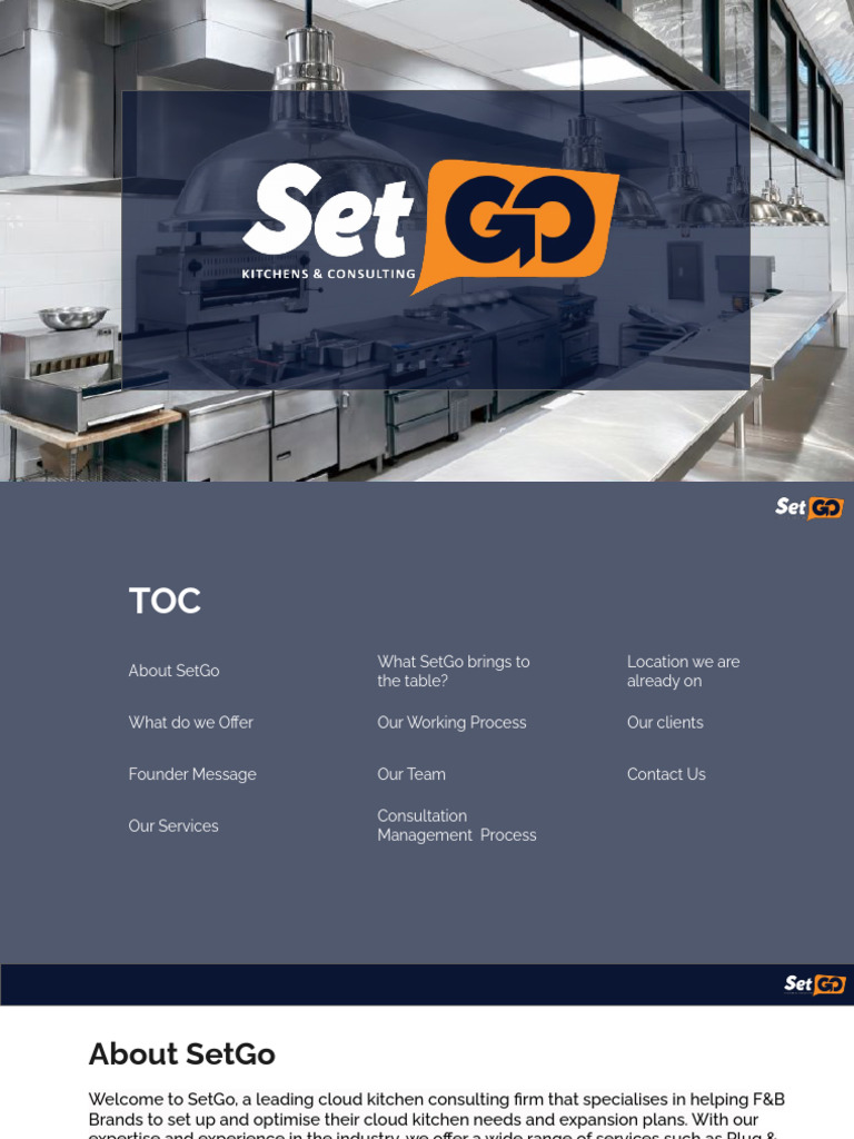 SetGo Kitchens: Cloud Kitchen Solutions | PDF | Franchising | Brand