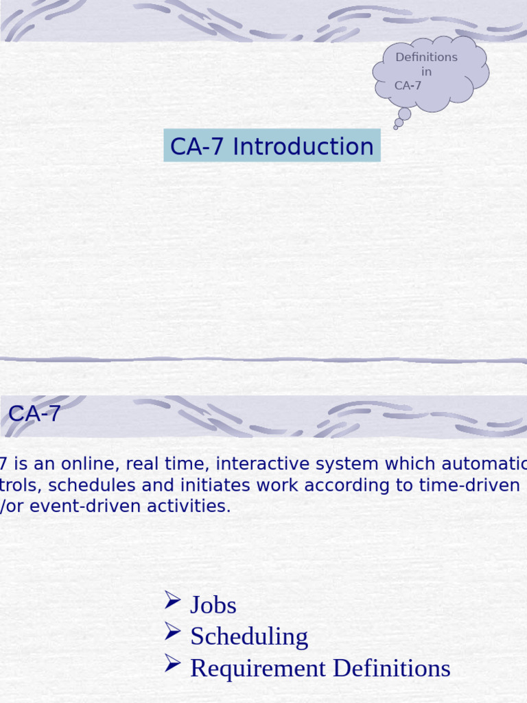 CA-7 Job Scheduling and Management Guide | PDF | System Software ...