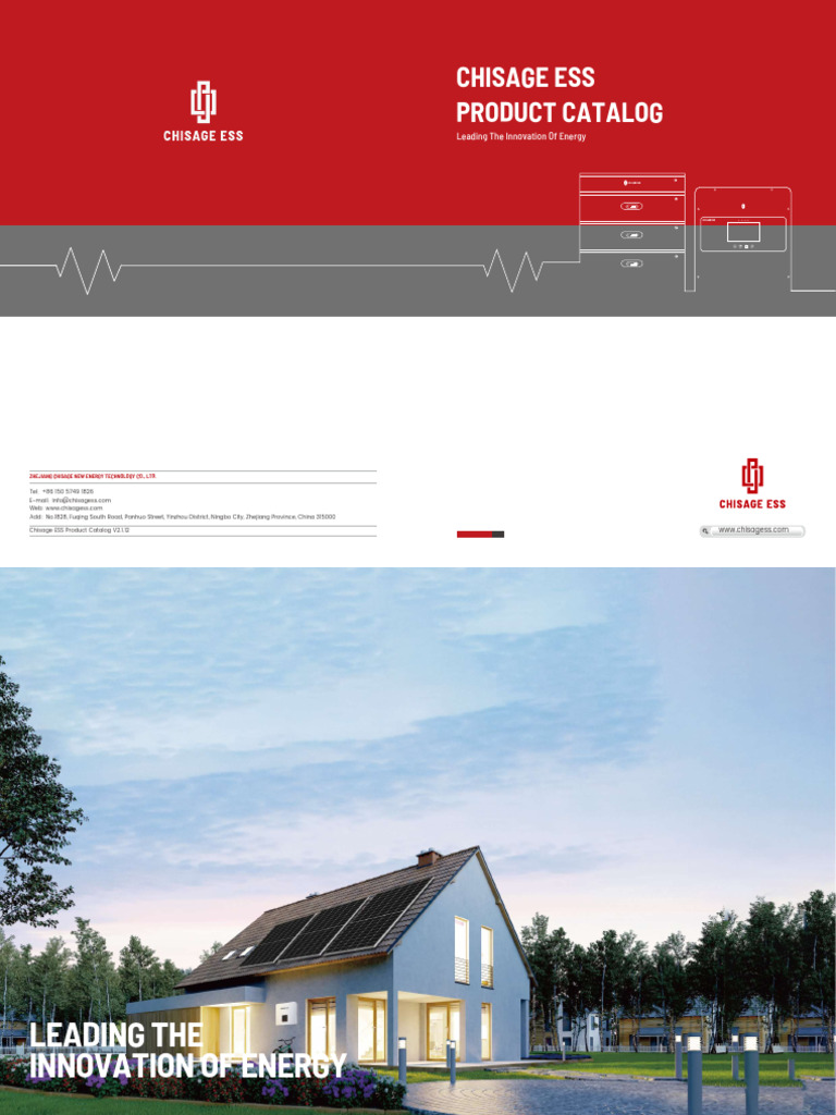 Chisage ESS Product Catalog Overview | PDF | Solar Panel | Power Inverter