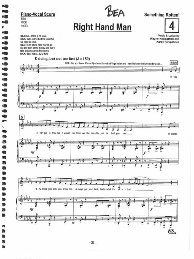 Something Rotten Audition Sides | PDF