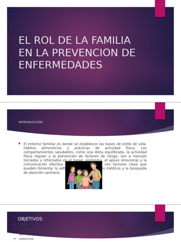 El Rol de La Familia en La Prevencion | PDF | Condicion cronica
