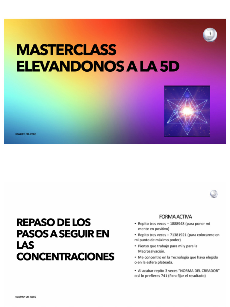 Manual Master Class Elvandonos A La 5D | PDF