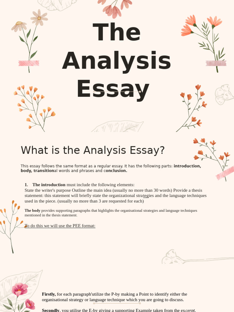 Analysis Essay | PDF | Essays | Feeling