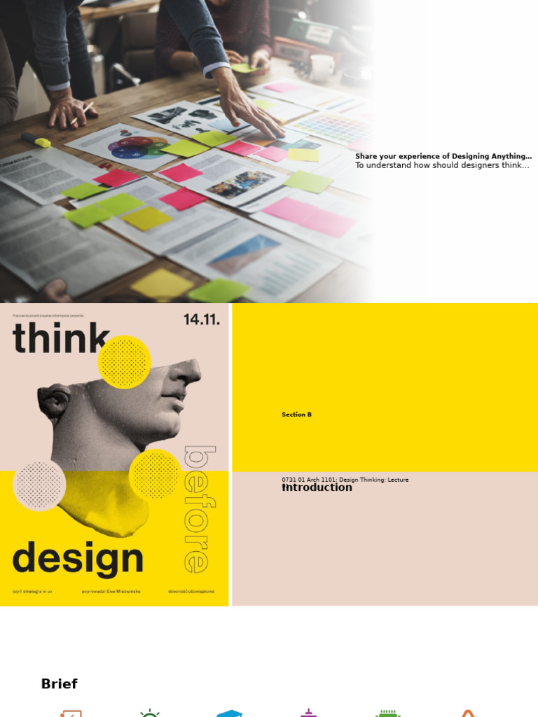 Introduction DTLec01 | PDF | Design | Design Thinking
