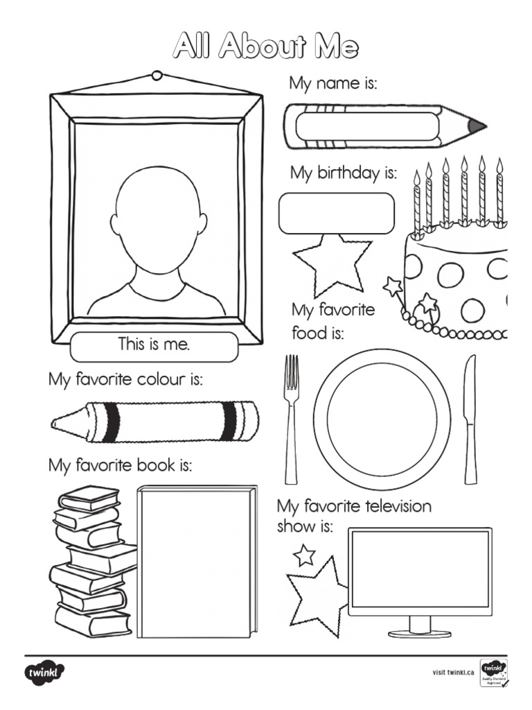 All About Me Activity Sheet | PDF