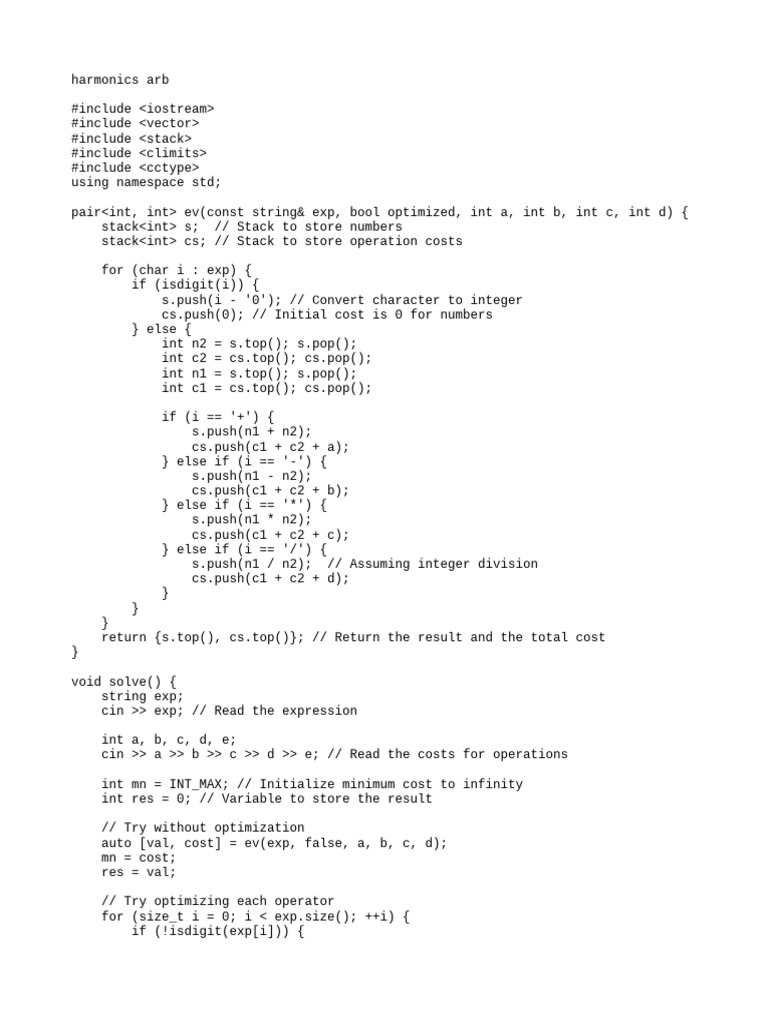 Harmonics Arb | PDF