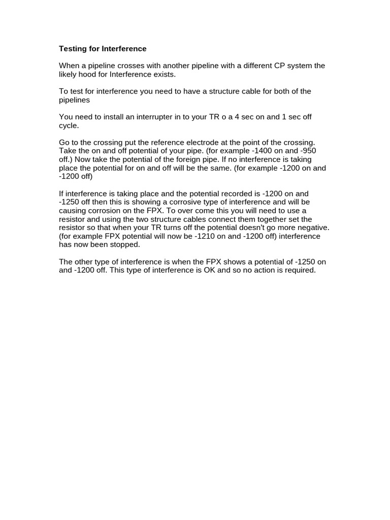Testing for interference | PDF