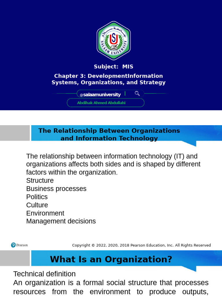 Mis CH03 | PDF | Organizational Structure | Organizational Culture
