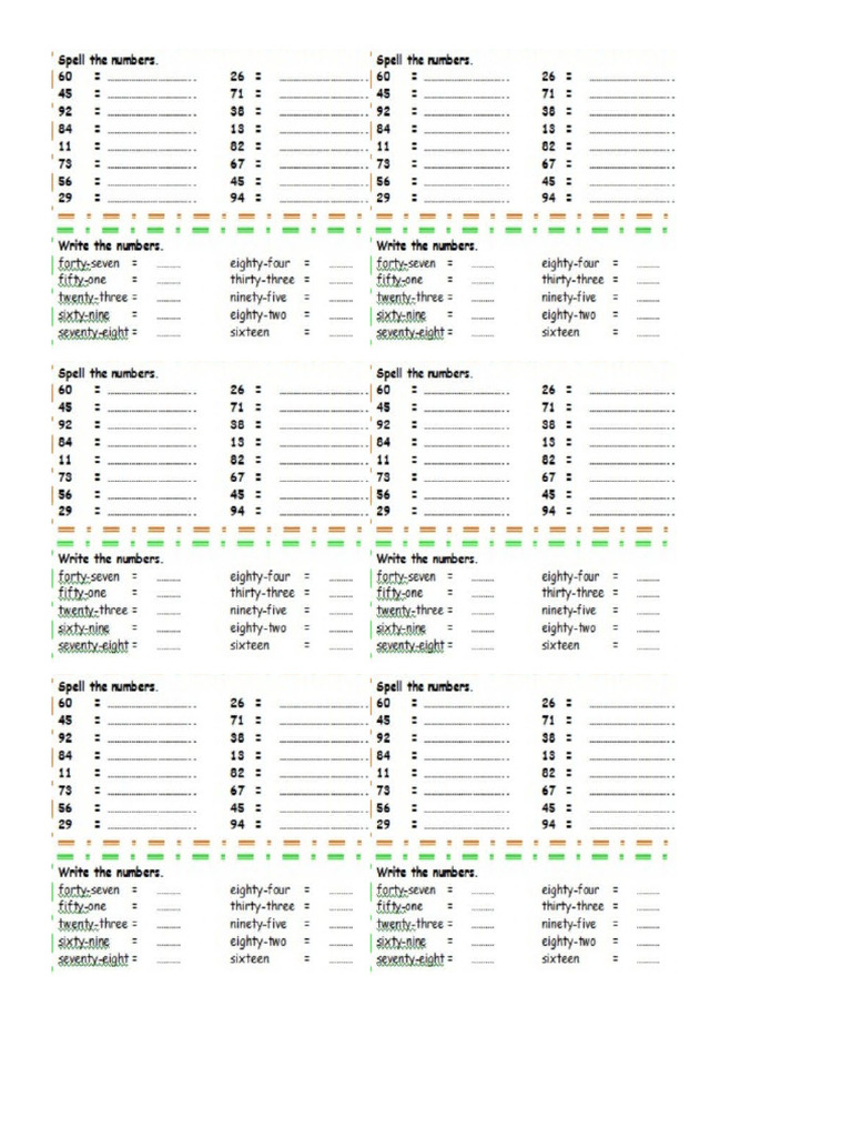 The Numbers | PDF